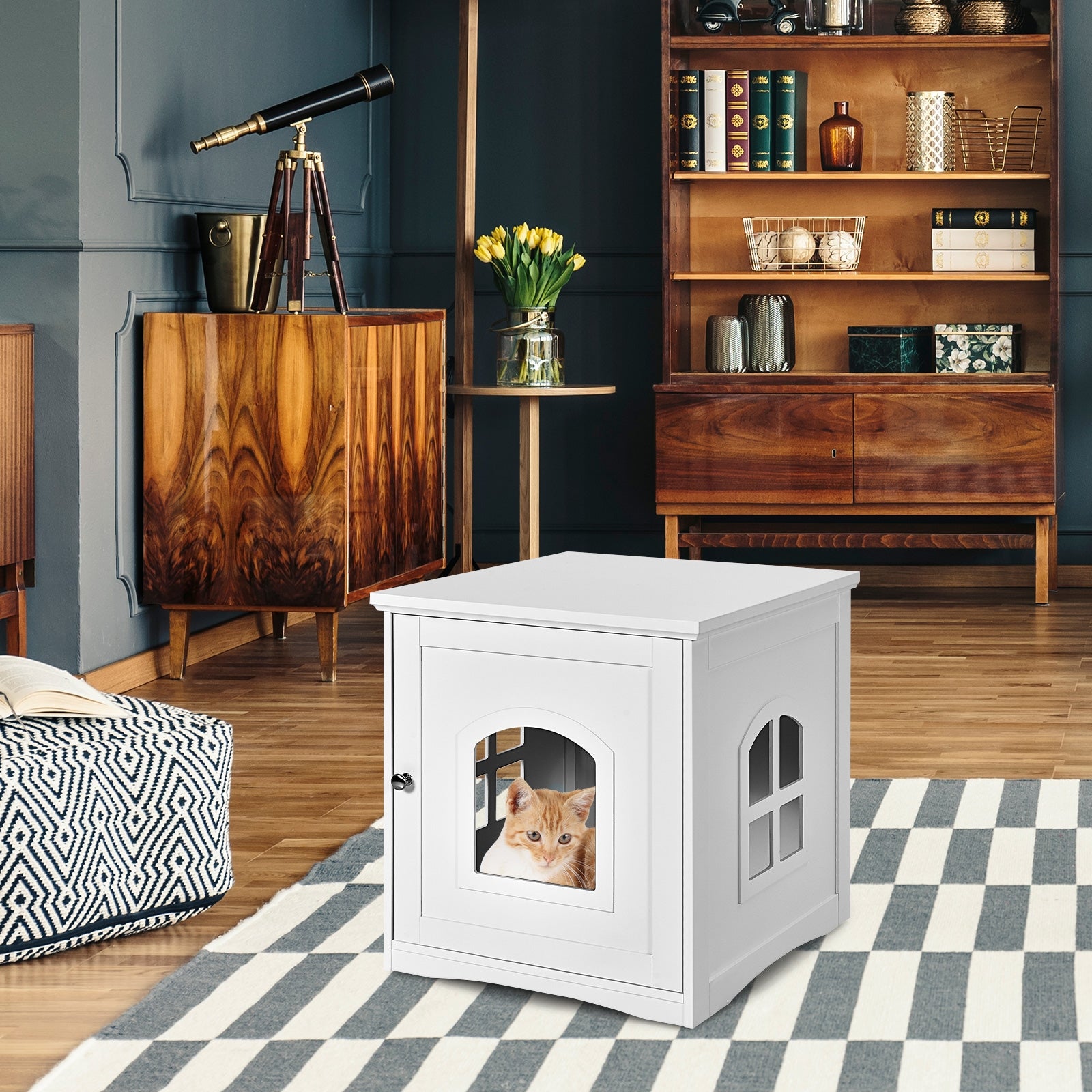 Side Table Nightstand Decorative Cat House - view 8