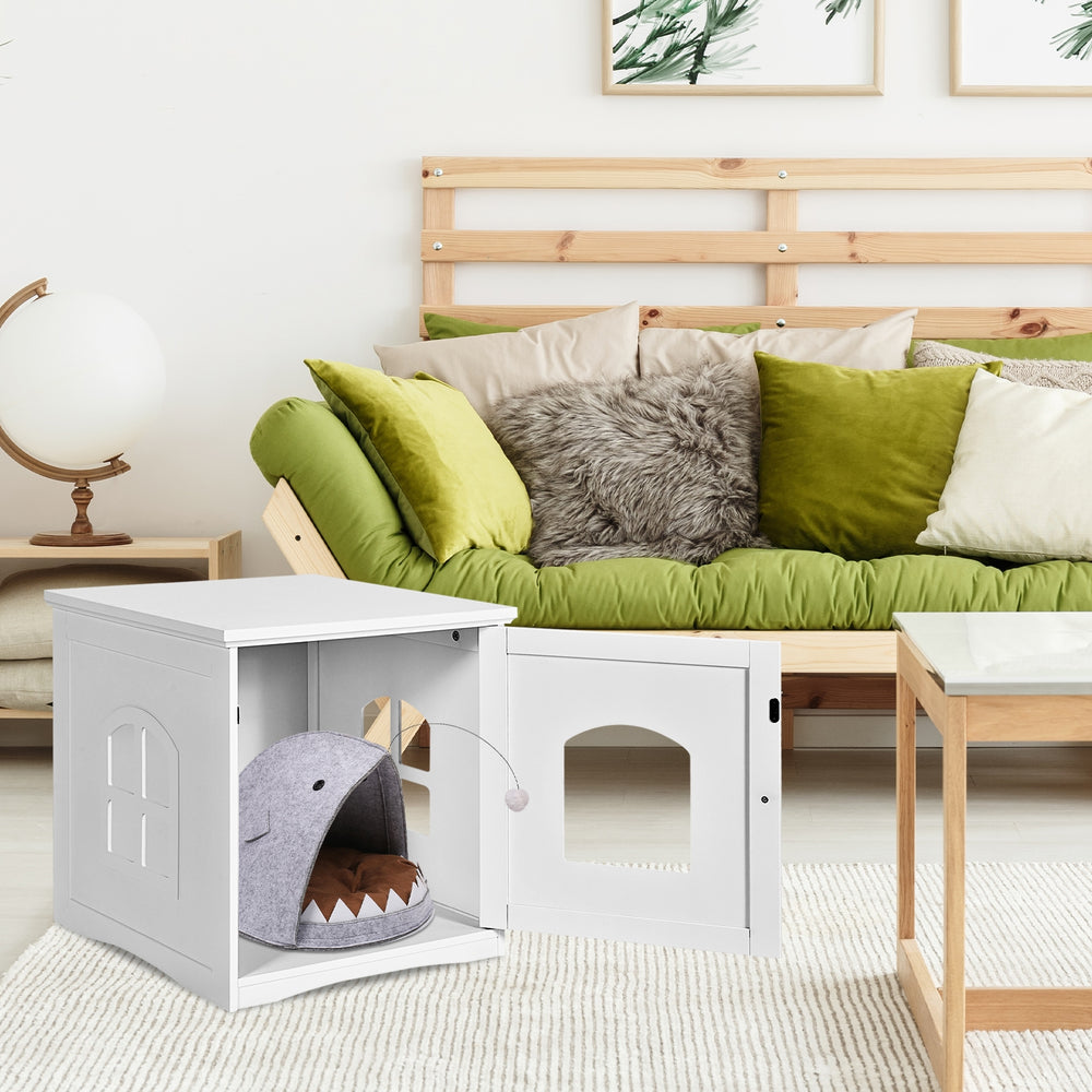 Side Table Nightstand Decorative Cat House - view 2