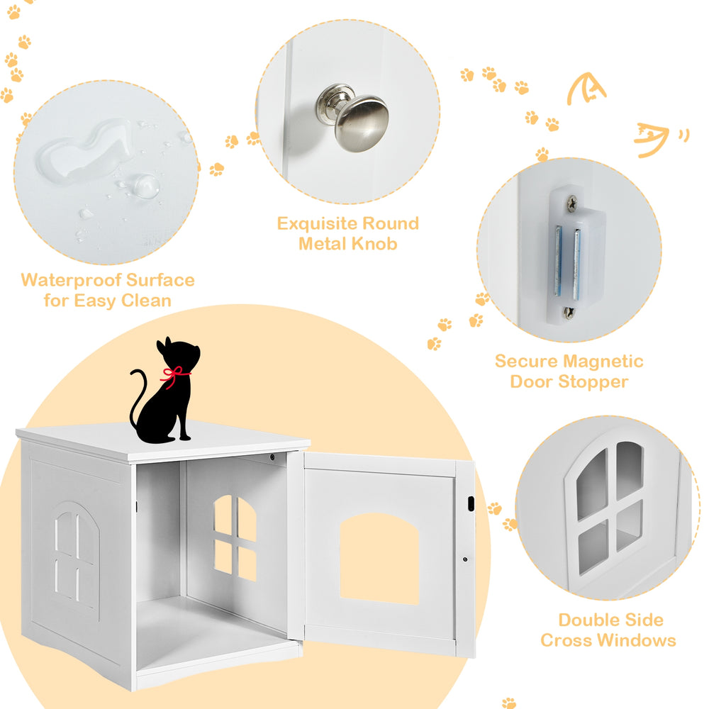 Side Table Nightstand Decorative Cat House - view 6
