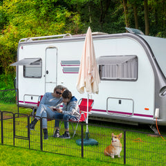 16 Panel 24/32/40 Inches Height Dog Playpen with Lock and Large Door-24 inches - view 2