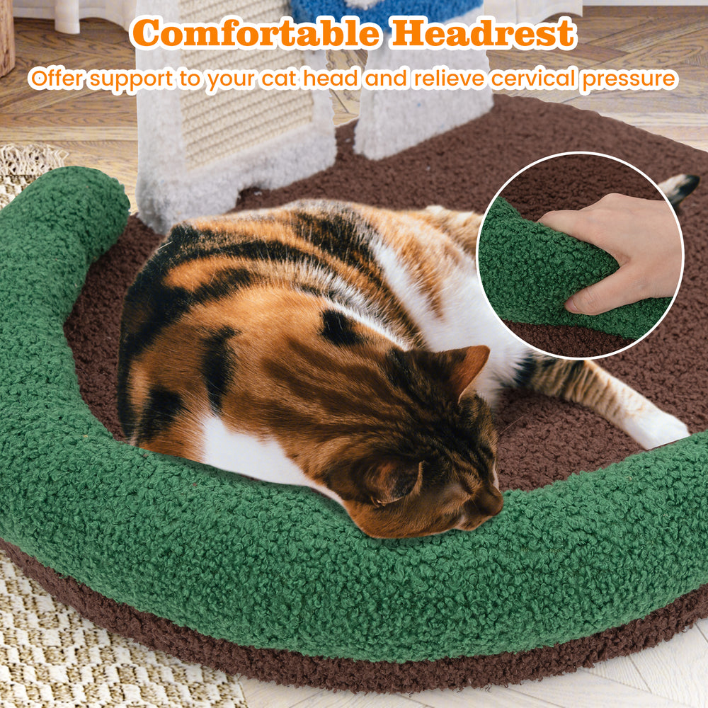 Mushroom Cat Bed Cat Claw Scratcher with Wide Bed and Sisal Scratch Panel Cat - view 7