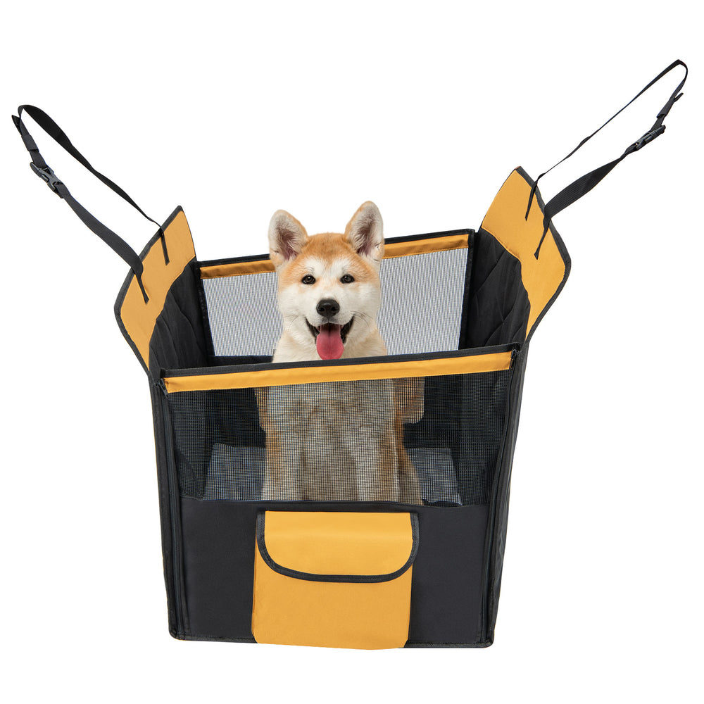 Dog Car Seat Cover with Mesh Window for Small and Medium Dogs Pet Supplies