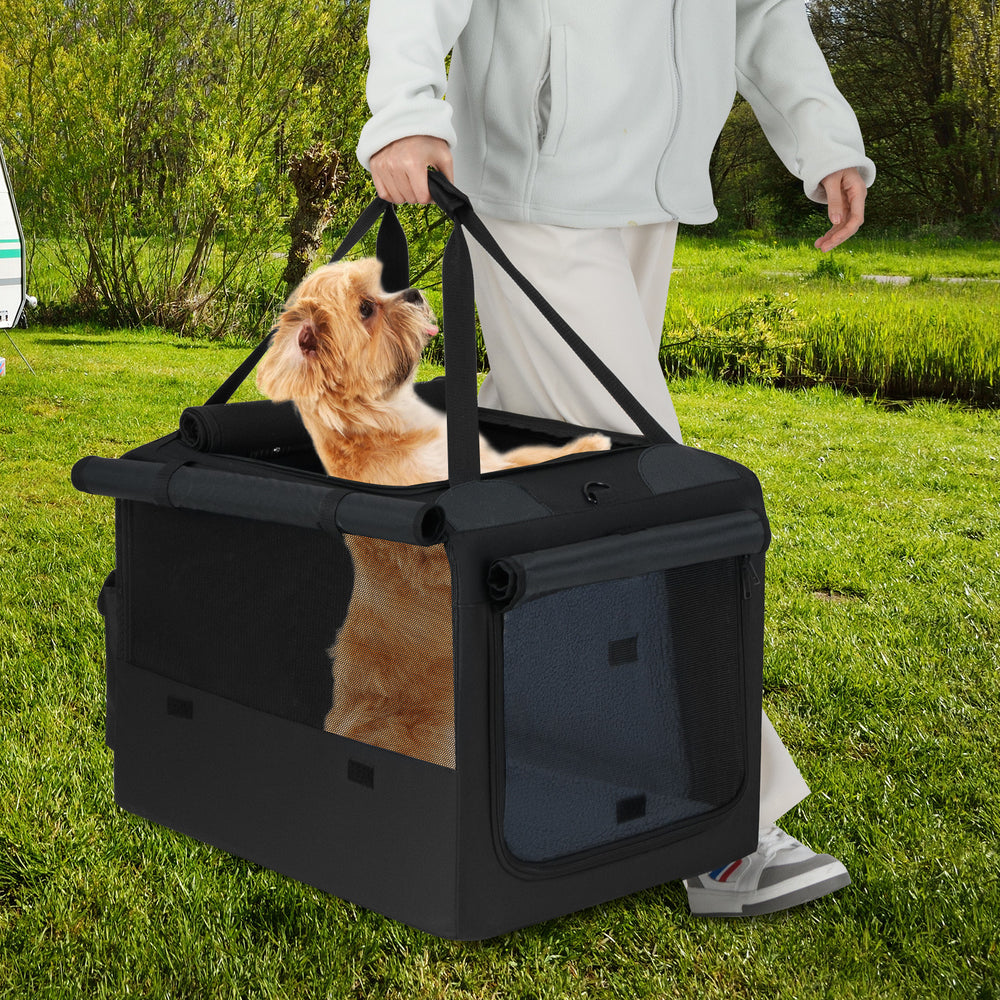 Portable Foldable Pet Carrying Bag with 2 Openings and Comfy Cushion Pet Carrier - view 3