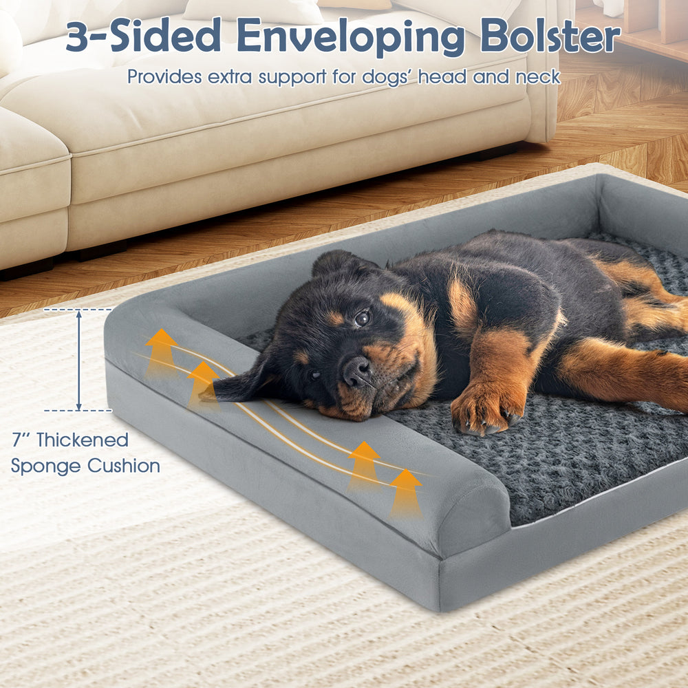 Orthopedic Foam Dog Bed Large Dog Sofa Couch with Removable Cover Dog Kennel - view 8