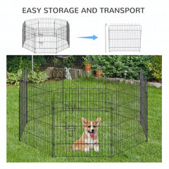 30inch 8-Panel Octagon Pet Exercise Playpen Crate Foldable Dog Cage Pen Puppy - view 4