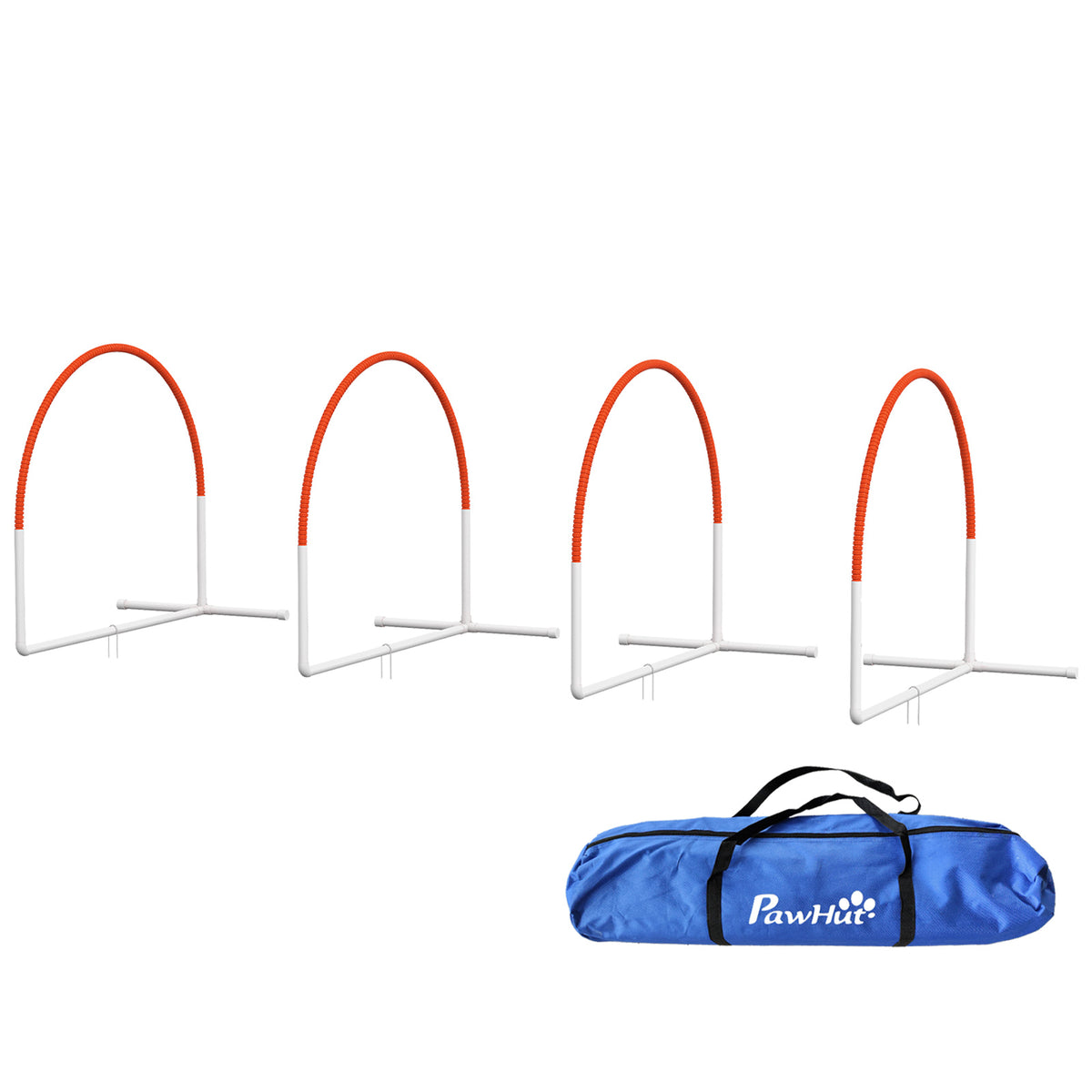 Dog Agility Kit Pet Obstacle Course Training Equipment Outdoor with Weave