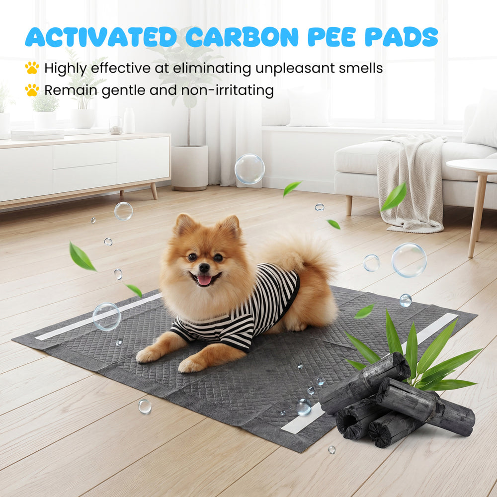 24" x 24" Charcoal Dog Pee Pads 6-Layer for Dogs Pet Supplies - view 6