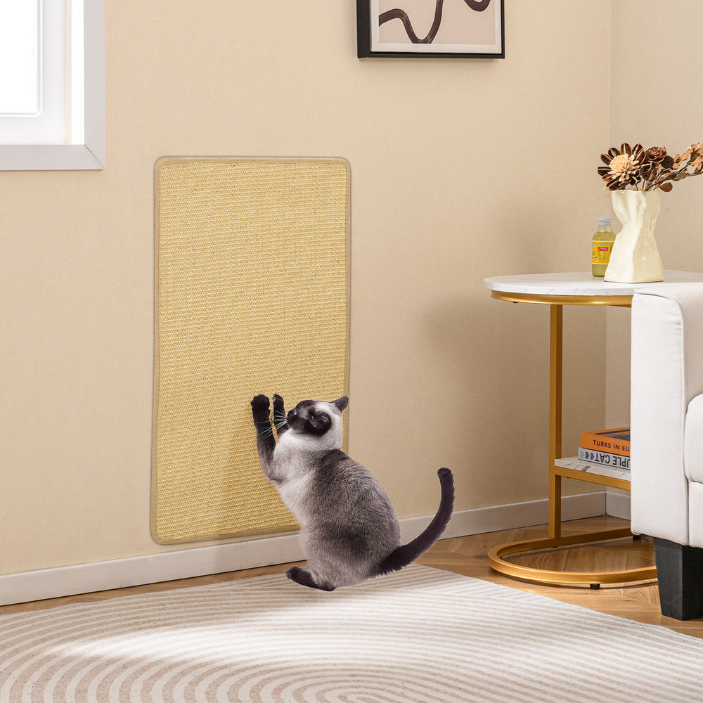 2 Piece Cat Scratcher Mat Set 32 x 20 Inch Natural Sisal Pads Cat Tree - view 3