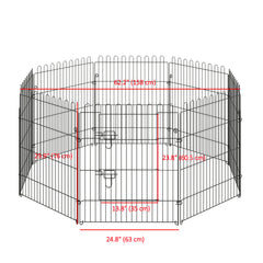 30inch 8-Panel Octagon Pet Exercise Playpen Crate Foldable Dog Cage Pen Puppy - view 2