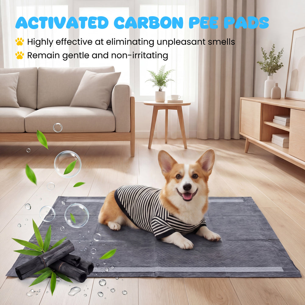 35.5" x 24" Charcoal Dog Pee Pads 6-Layer for Dogs Pet Supplies - view 7