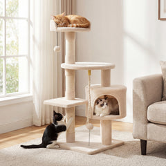 36 Inch Tall Kitten Tower with Condo and Plush Perch Cat Tree - view 2