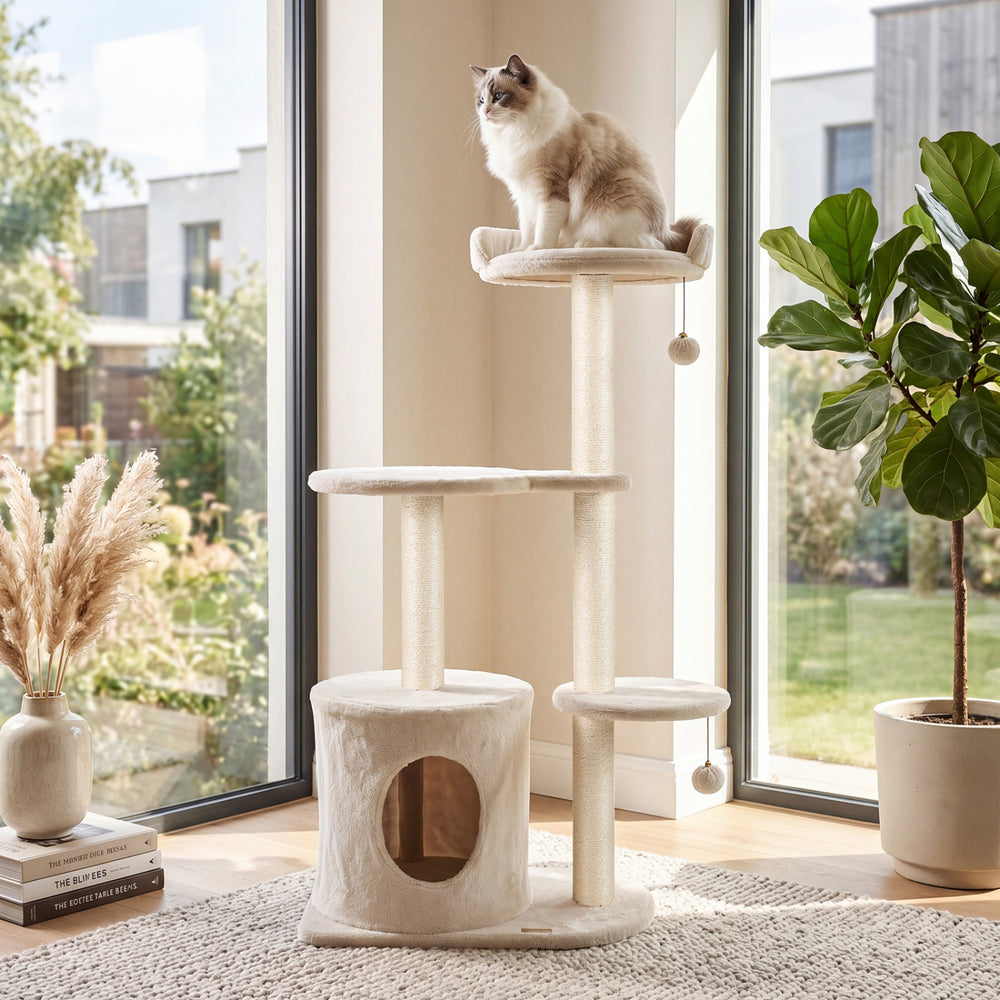 43" Cat Tree for Indoor Cats with Comfy Plush Perches and Sisal Scratching Posts - view 2