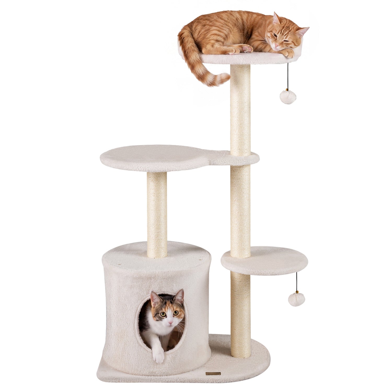 43" Cat Tree for Indoor Cats with Comfy Plush Perches and Sisal Scratching Posts - view 4