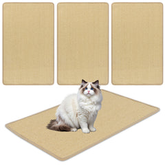 4 Pieces Cat Scratcher Mat Set 32 x 20 Inch Pads for Cats Cat Tree