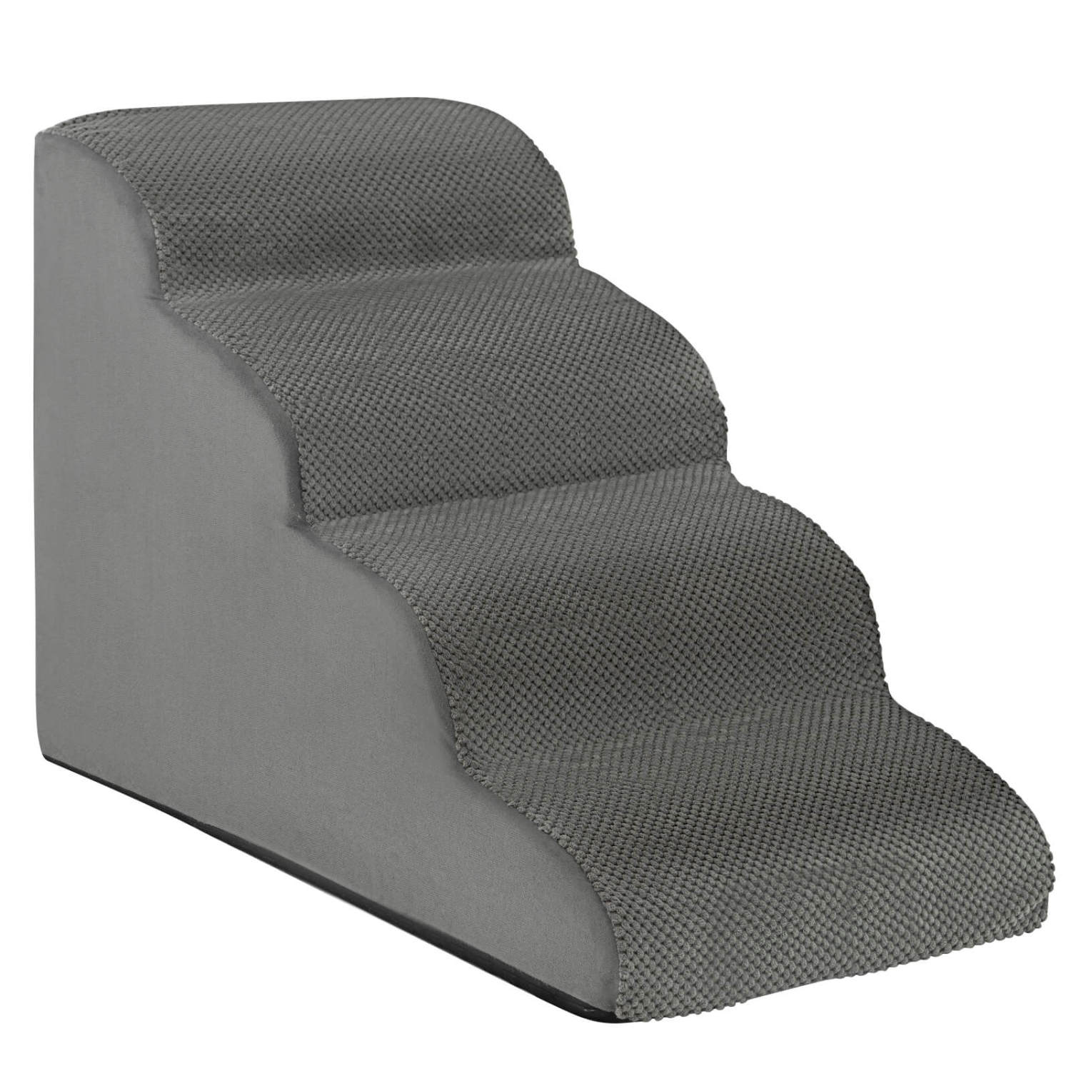 4-Tier Foam Non-Slip Dog Steps with Washable Zippered Cover Pet Supplies - view 7