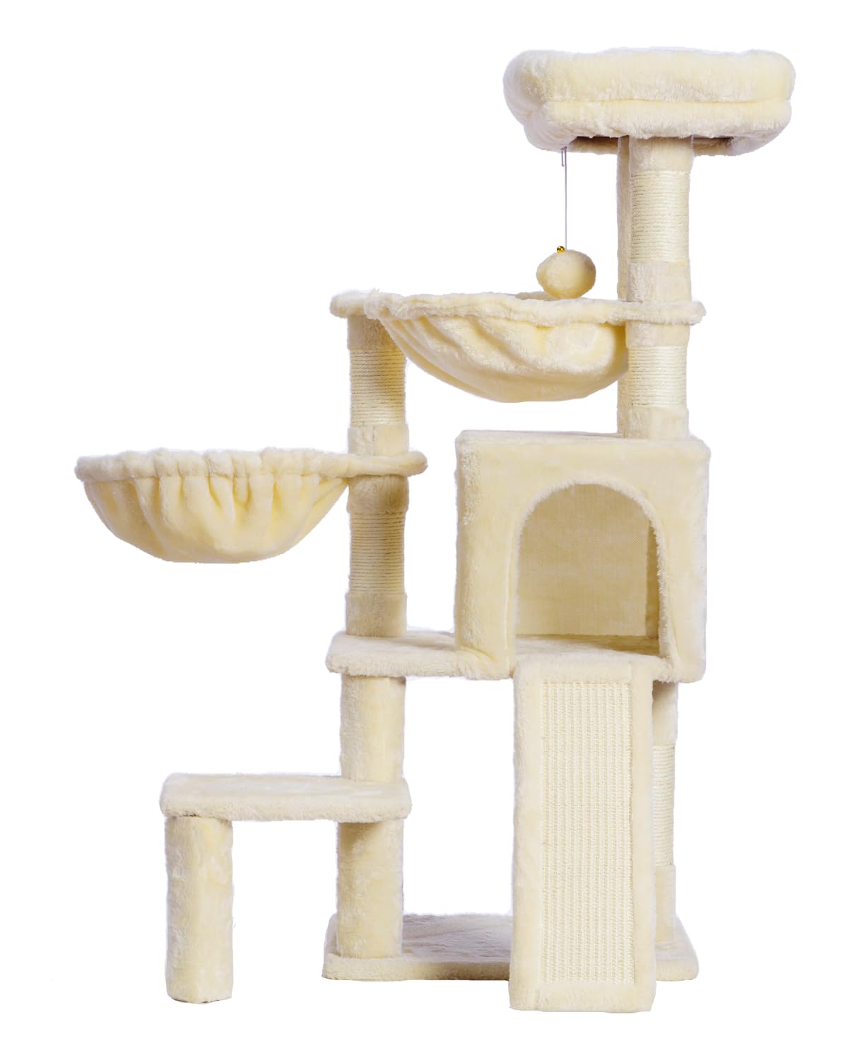 Gitelsnour Cat Tree with Condo, 2 Baskets, Hammock & Scratching Posts - feature view 28