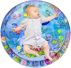 Interactive Water Play Mat for Cats & Dogs | Ocean-Theme Sensory Cooling Mat - detail view