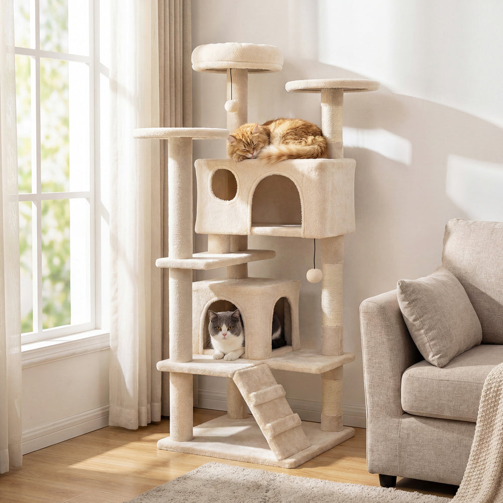 52 Inch Tall Cat Tree Tower for Indoor Cats - view 2