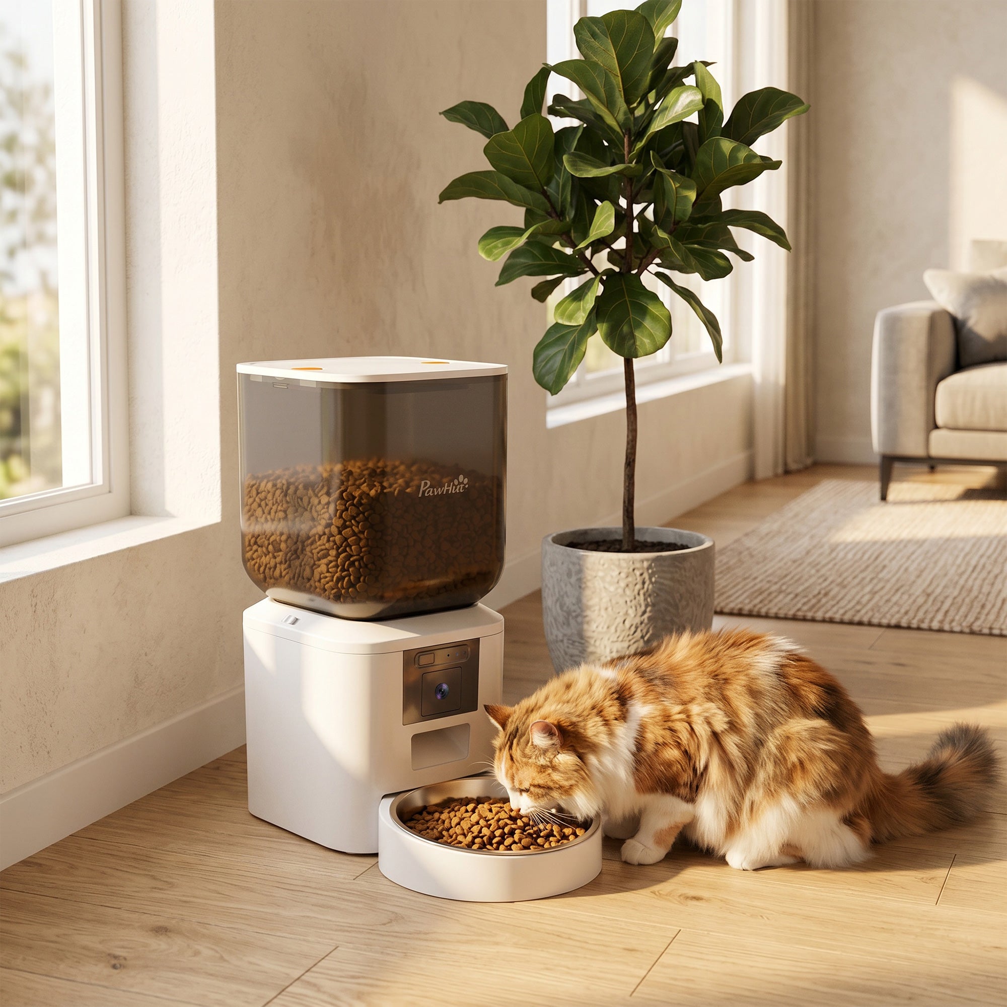 Automatic Cat Feeder with Camera, 2.4G WiFi, APP Control 8L Pet Feeder 1-10 - view 7