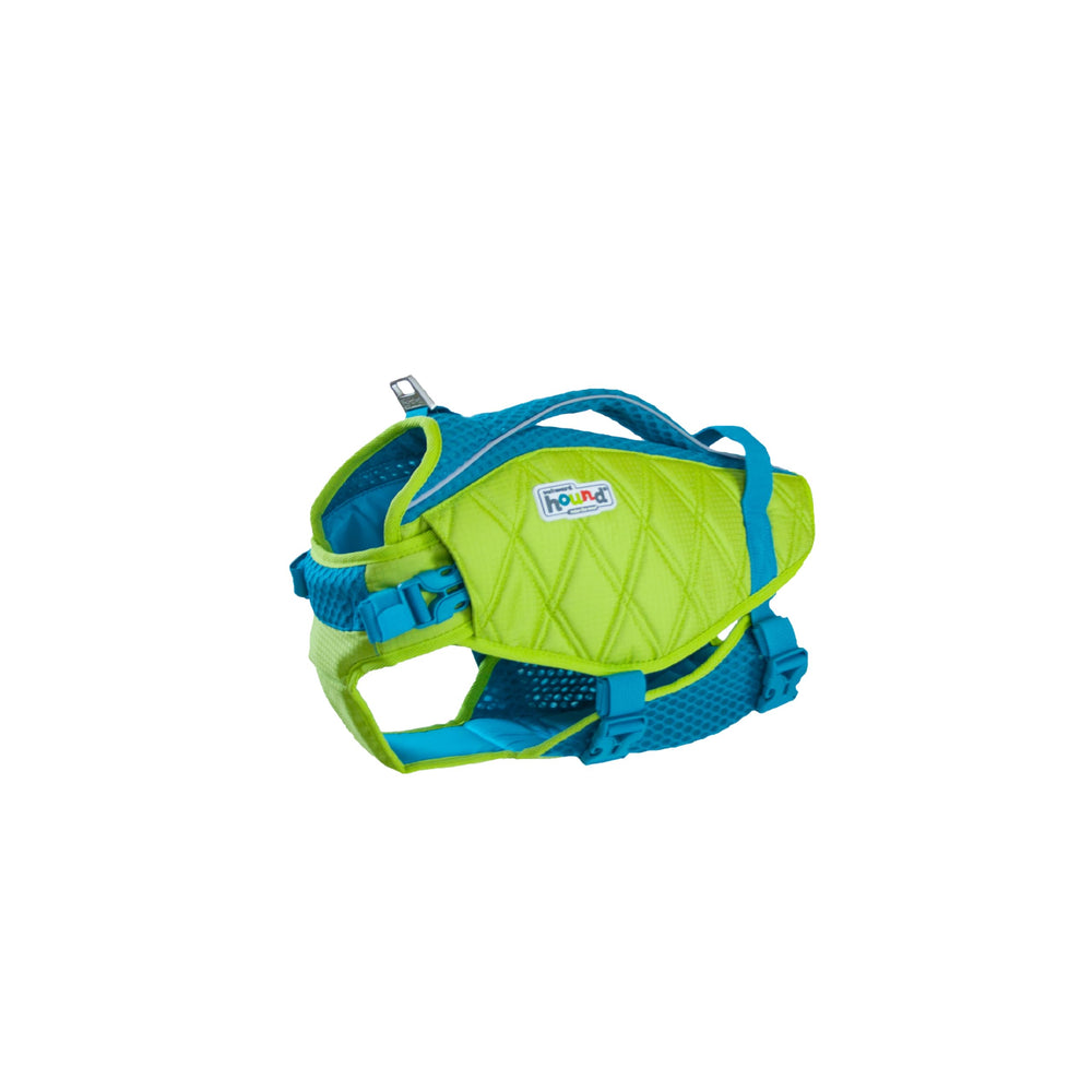 Outward Hound Granby Splash Orange Dog Life Jacket (Large) | Ripstop Vest - Medium (Chest Girth: 21"-27") / Green