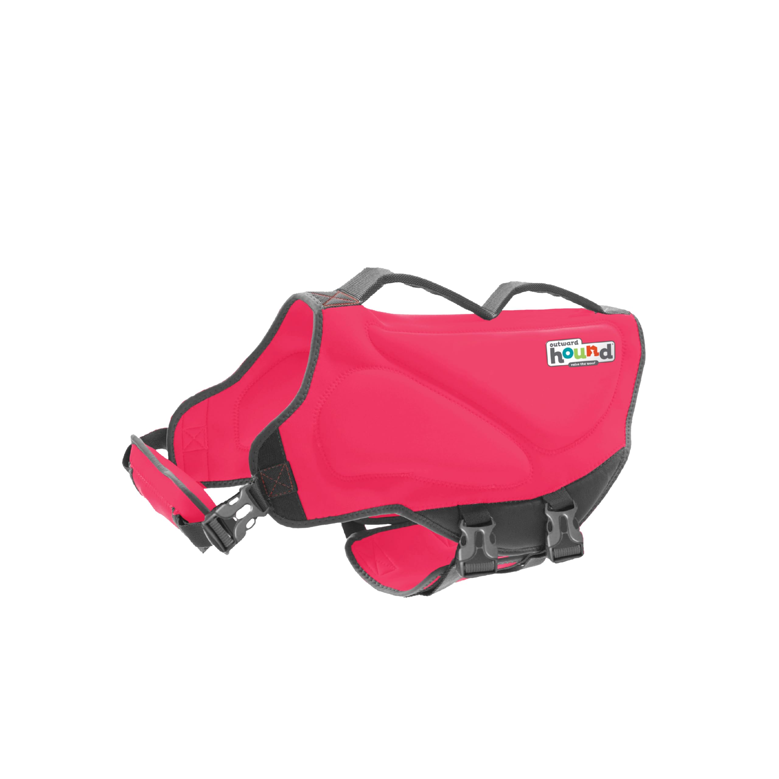 Outward Hound Granby Splash Orange Dog Life Jacket (Large) | Ripstop Vest - Large (Chest Girth: 28"-32") / Pink