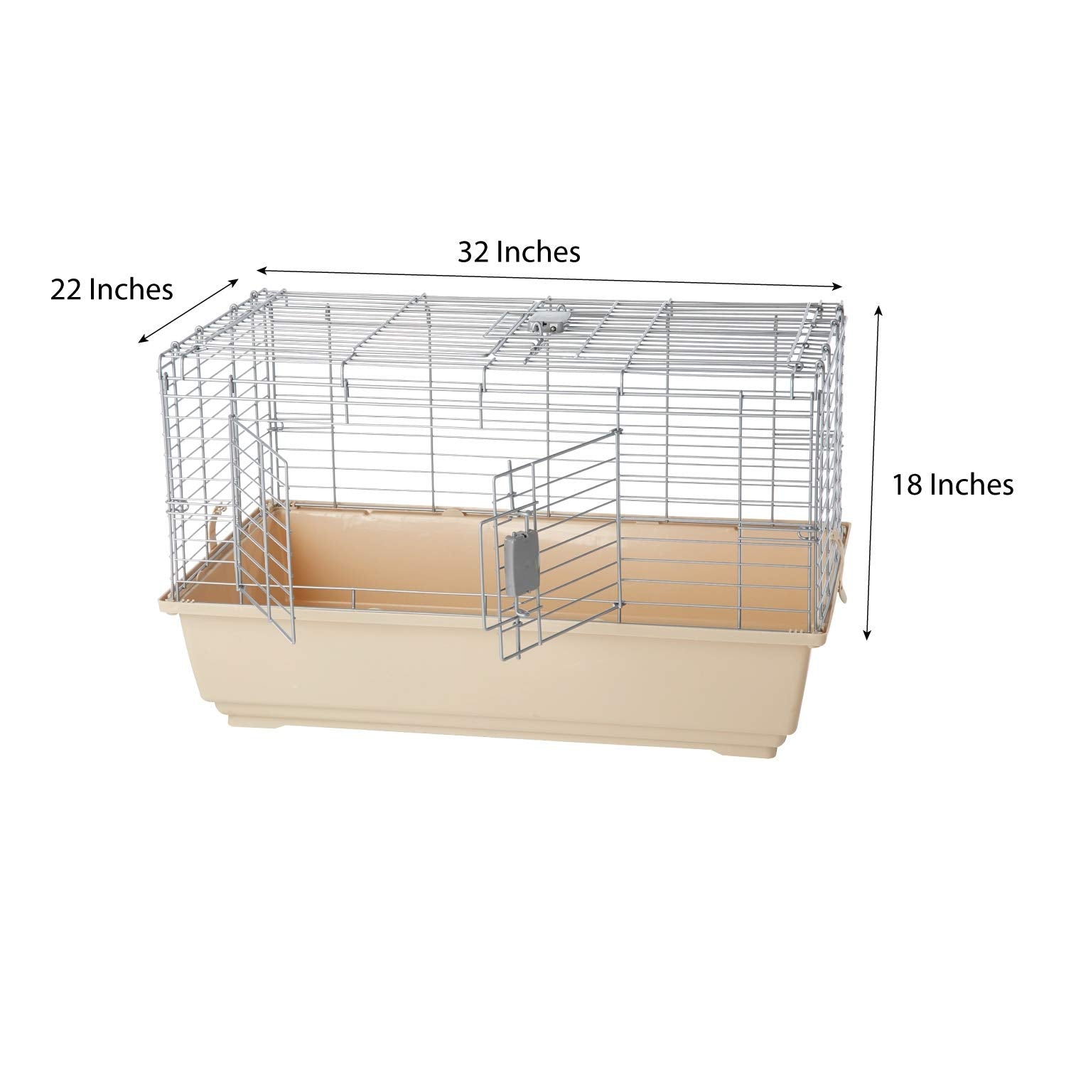 Amazon Basics Jumbo Top-Access Rabbit, Guinea Pig & Ferret Cage - feature view 7