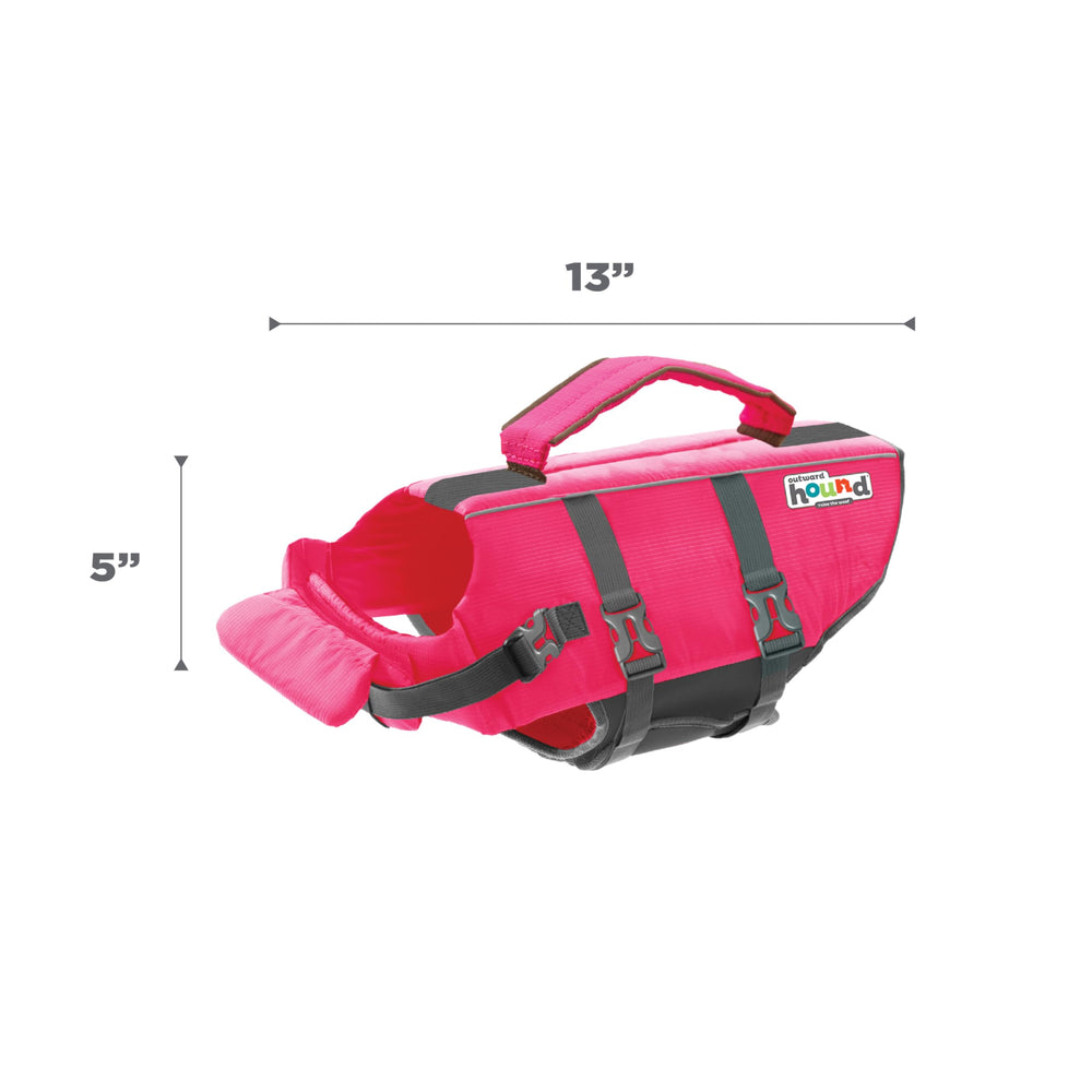 Outward Hound Granby Splash Orange Dog Life Jacket (Large) | Ripstop Vest - view 83