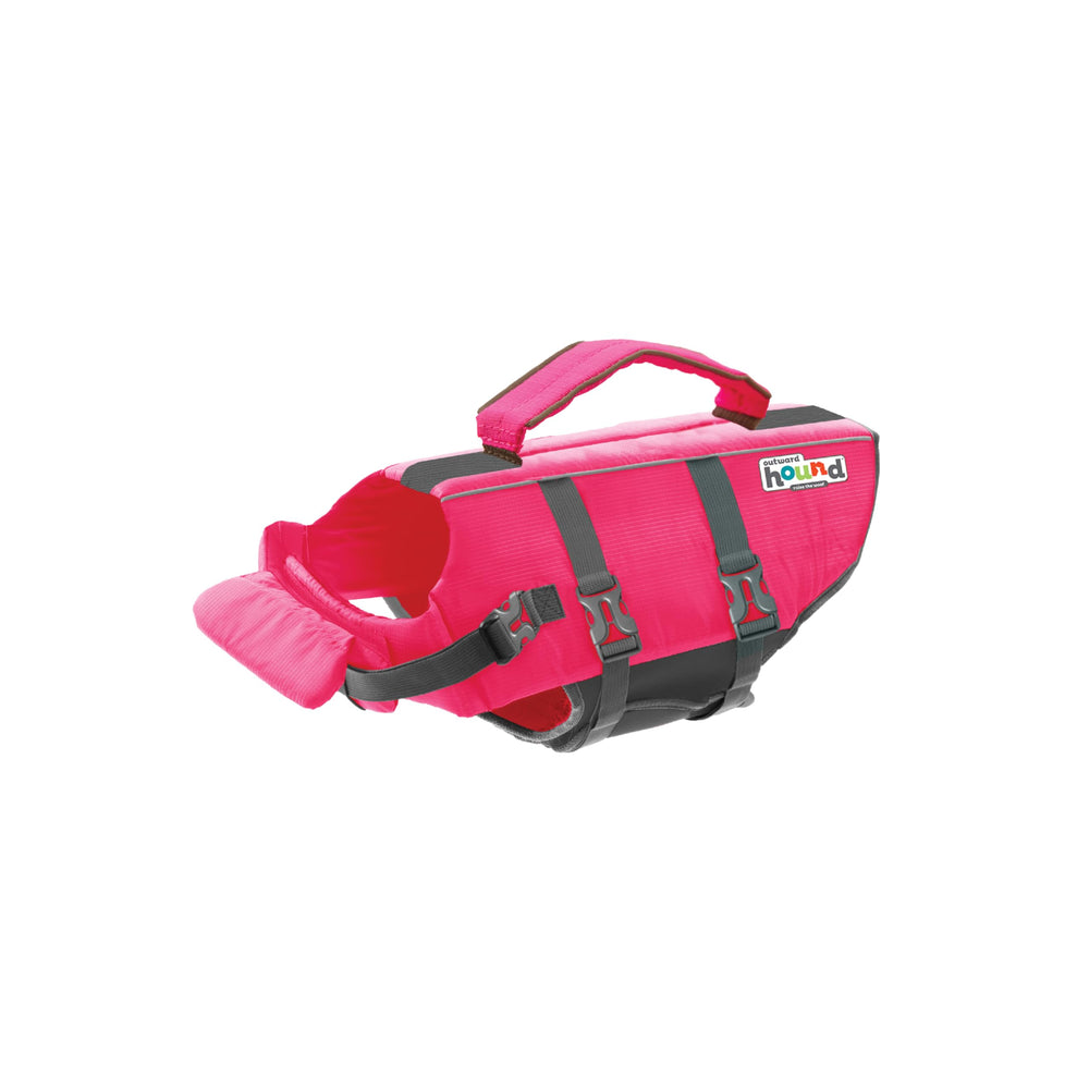 Outward Hound Granby Splash Orange Dog Life Jacket (Large) | Ripstop Vest - Small (Chest Girth: 16"-20") / Pink