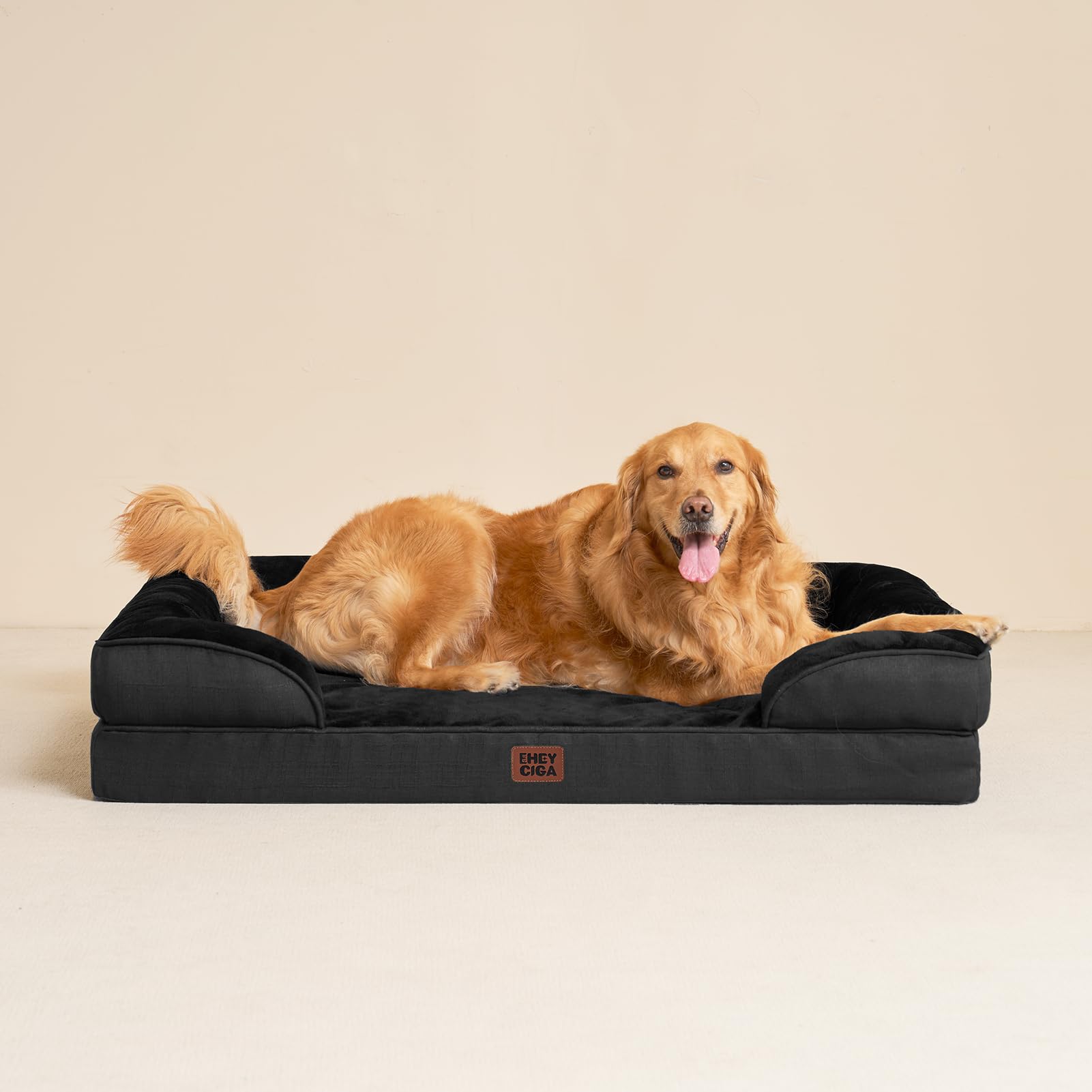 EHEYCIGA Memory Foam XL Orthopedic Dog Bed | Bolster Sides, Waterproof - view 78