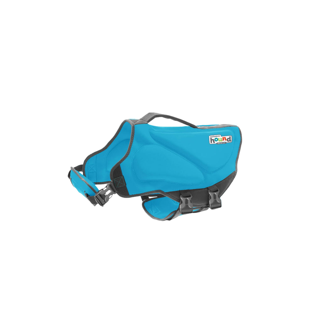 Outward Hound Granby Splash Orange Dog Life Jacket (Large) | Ripstop Vest - Small (Chest Girth: 16"-20") / Blue