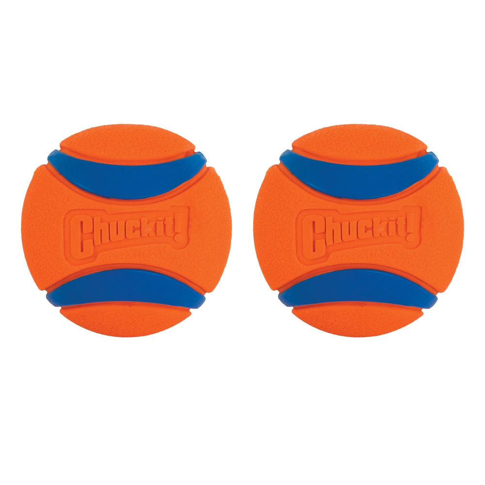 Chuckit! Ultra Ball Medium (2.5 in) 2-Pack | High-Bounce Rubber Fetch Toy