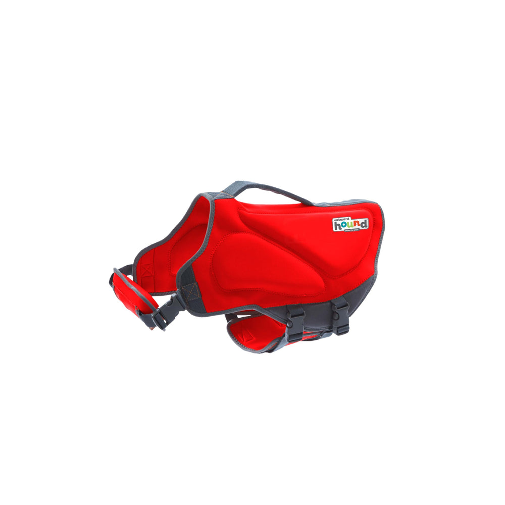 Outward Hound Granby Splash Orange Dog Life Jacket (Large) | Ripstop Vest - Small (Chest Girth: 16"-20") / Red