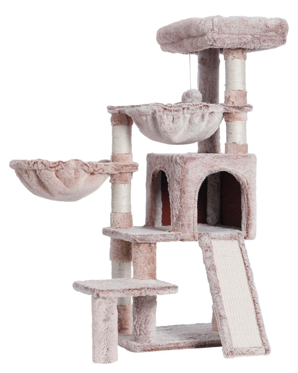 Gitelsnour Cat Tree with Condo, 2 Baskets, Hammock & Scratching Posts - feature view 12