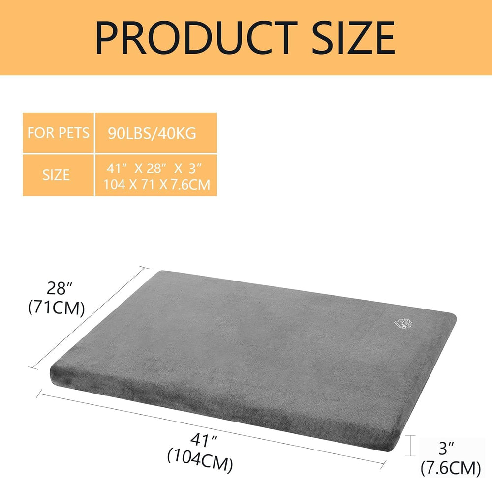 EMPSIGN Reversible Cool & Warm Dog Crate Pad | Waterproof, Washable Cover - feature view 20