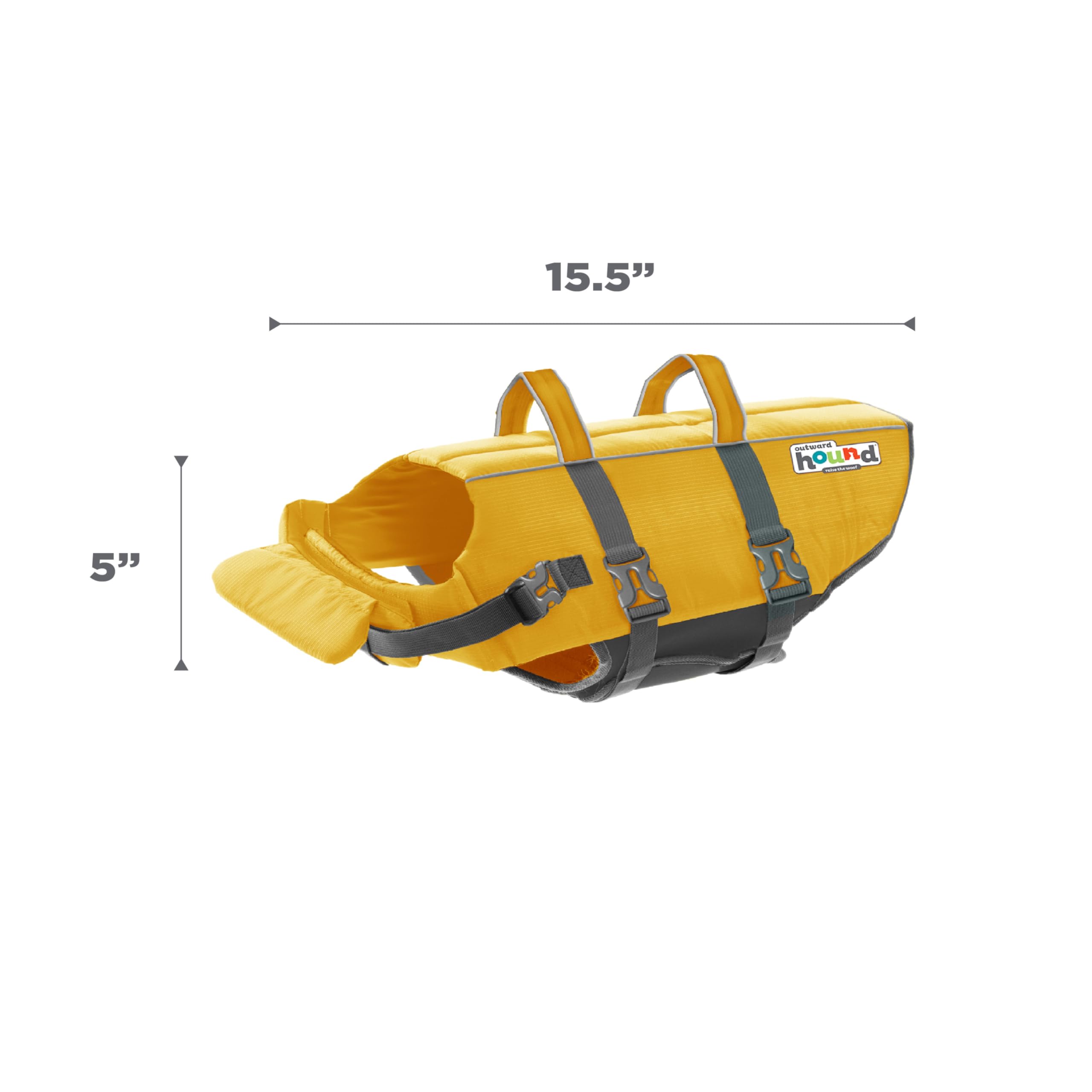 Outward Hound Granby Splash Orange Dog Life Jacket (Large) | Ripstop Vest - feature view 42