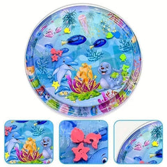 Interactive Water Play Mat for Cats & Dogs | Ocean-Theme Sensory Cooling Mat