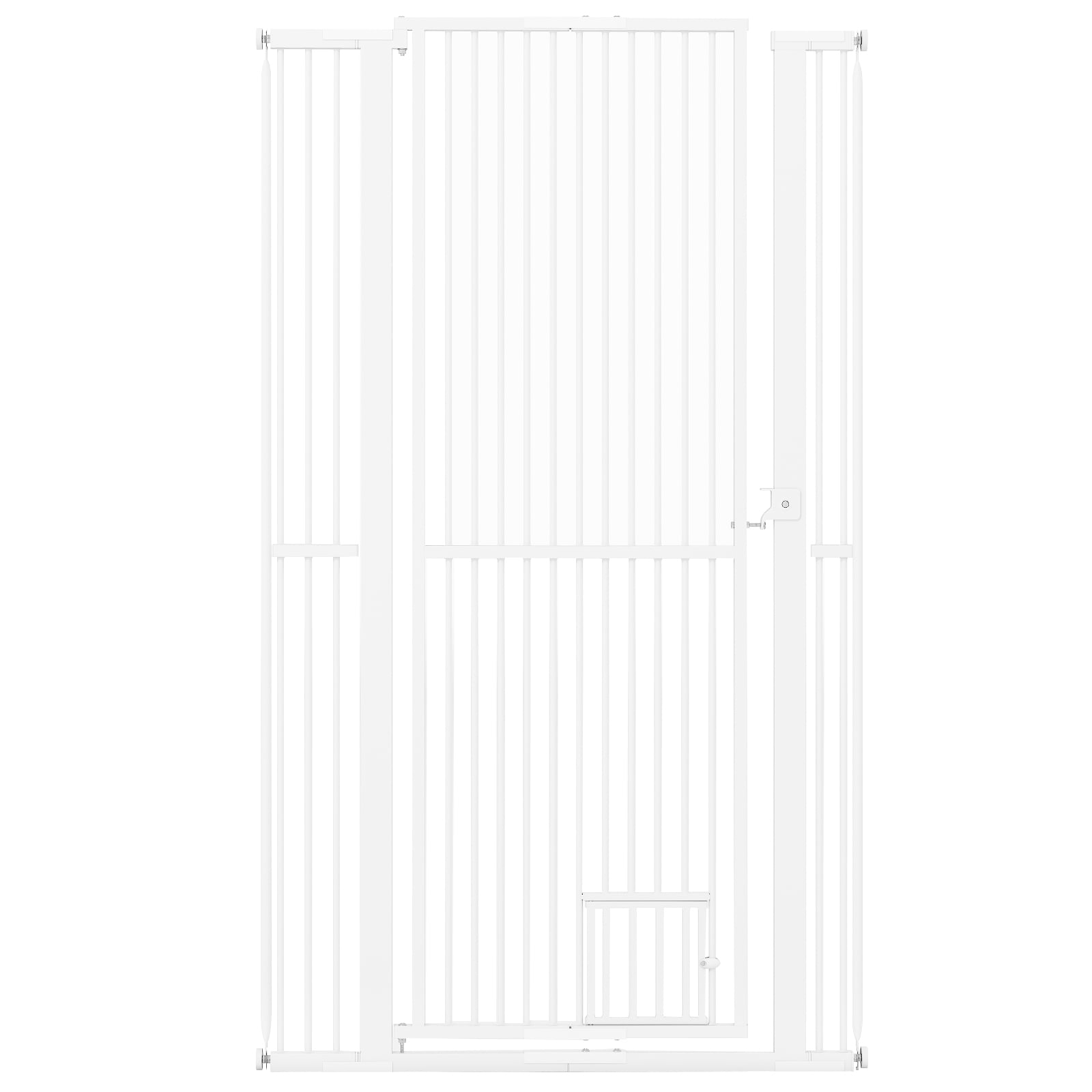 67.5" Extra Tall Pet Gate Heavy-Duty Metal Cat Gate with 30.5"-41" Wide Opening