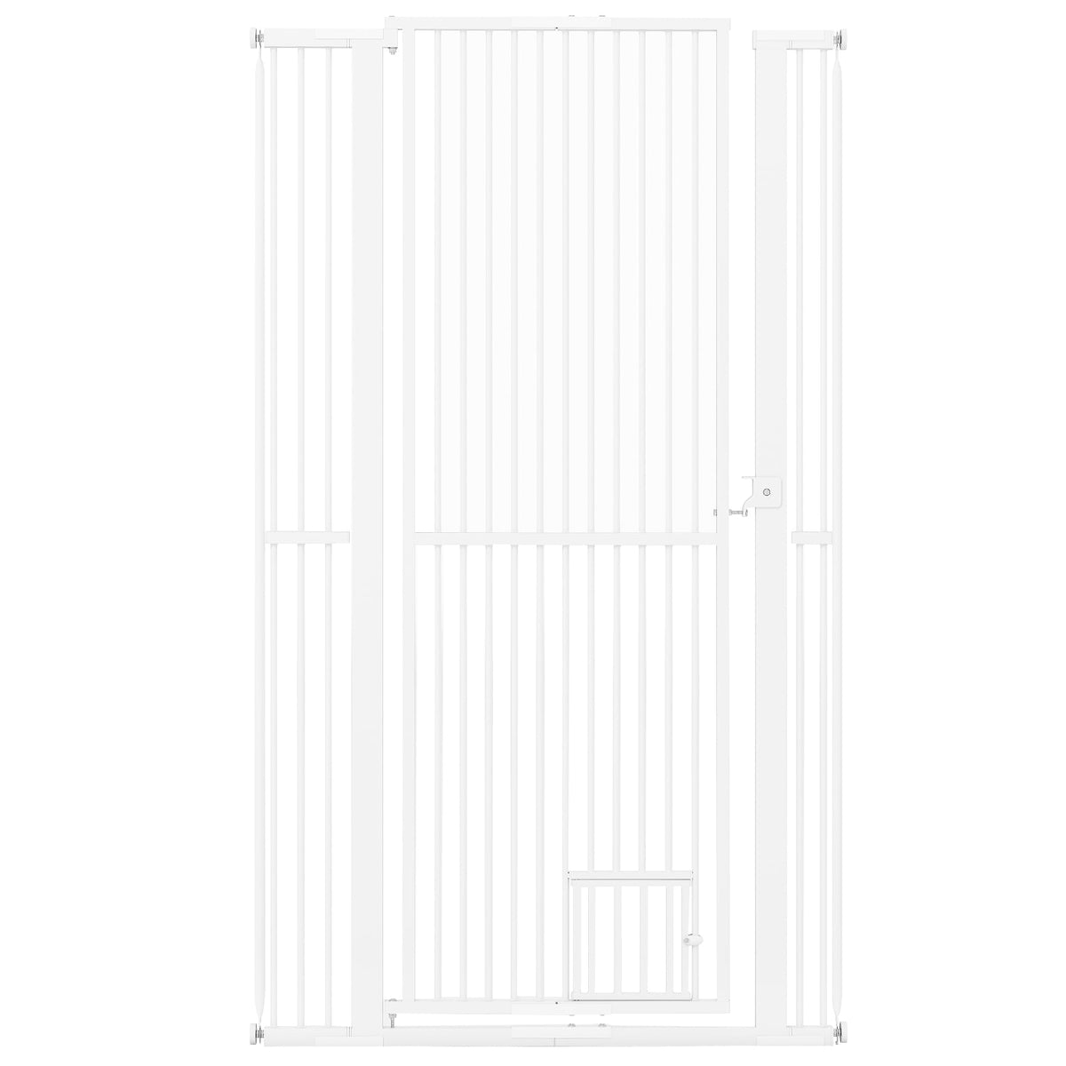 67.5" Extra Tall Pet Gate Heavy-Duty Metal Cat Gate with 30.5"-41" Wide Opening