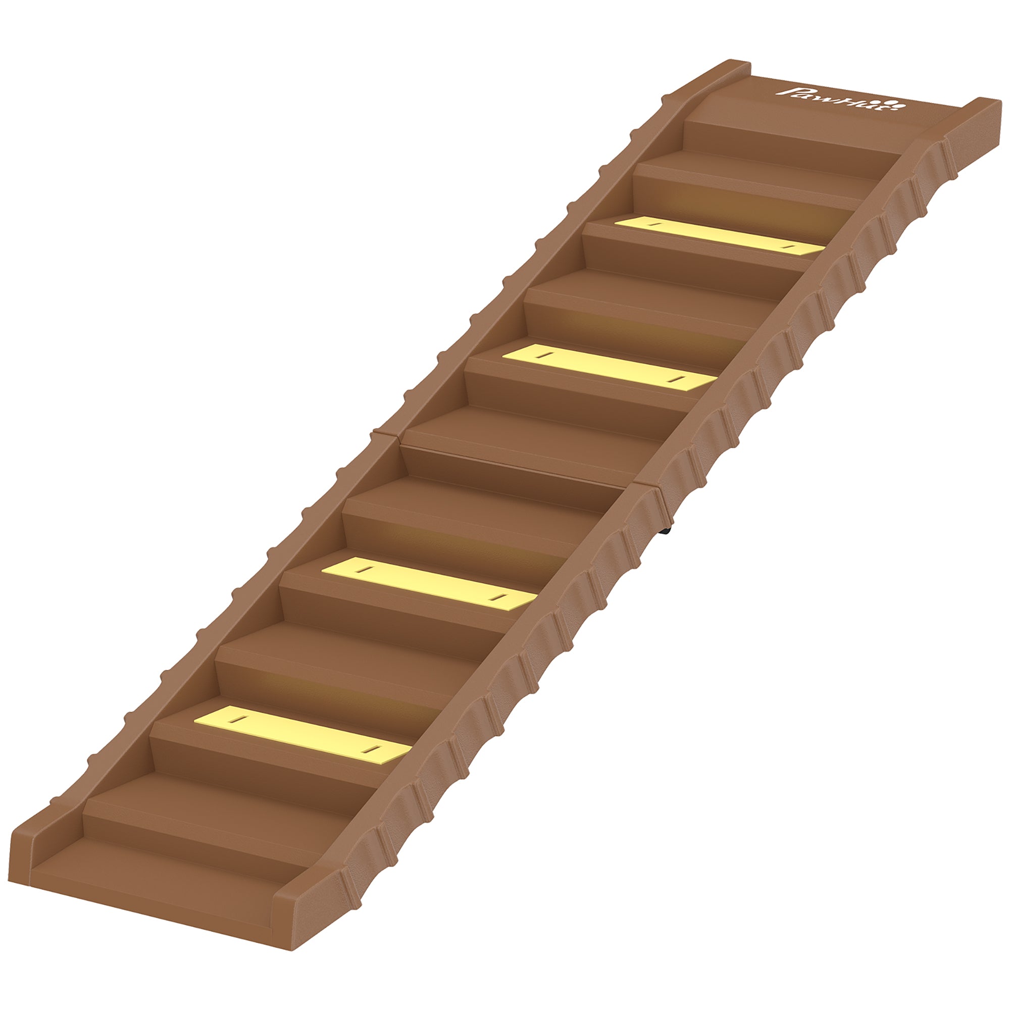 Foldable Dog Car Ramp, Dog Ramp with Anti-Slip Steps, Pet Stairs for Senior