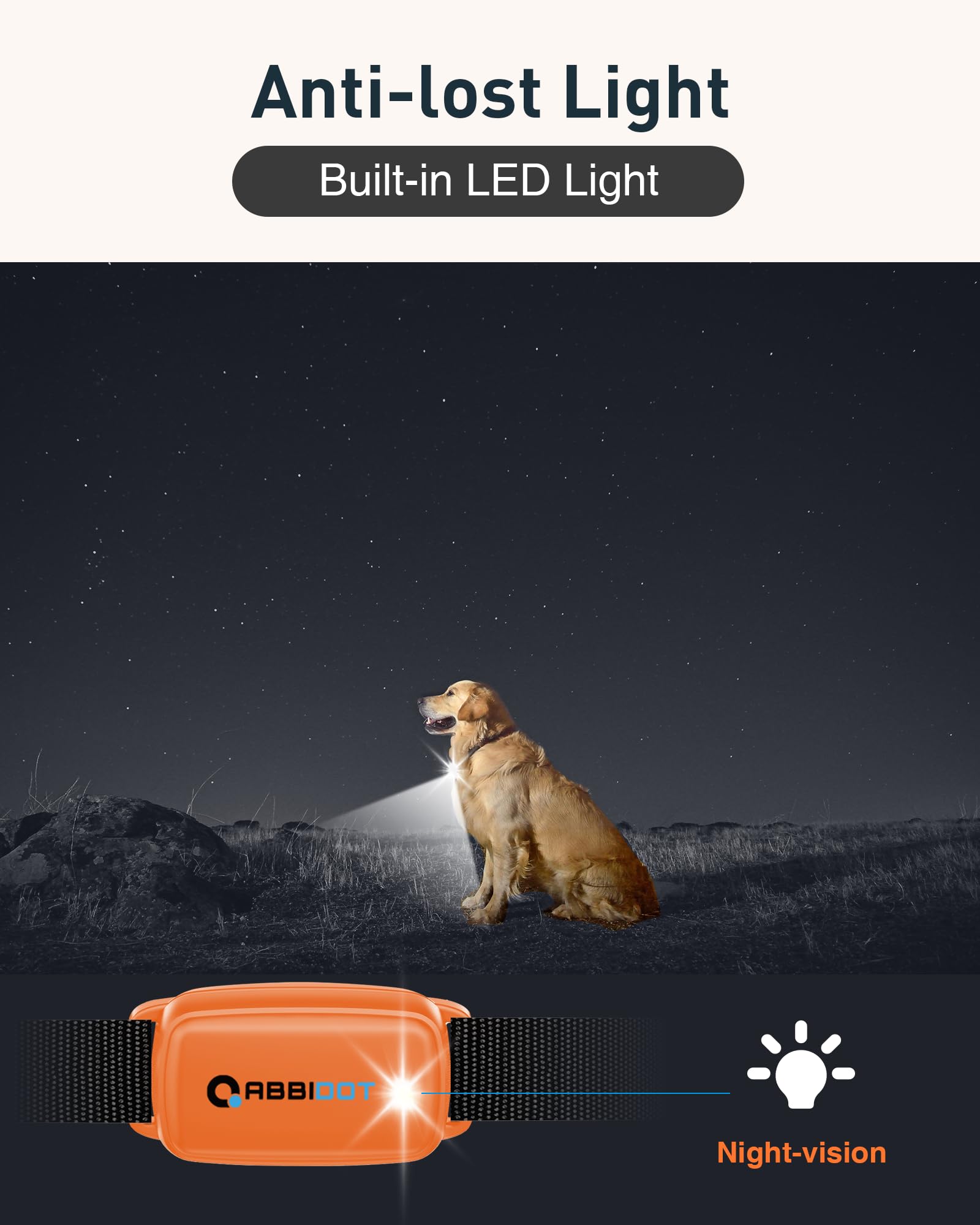 ABBIDOT 3300 ft Dog Training Collar | 5 Modes, 88 Levels, IPX7 - feature view 24