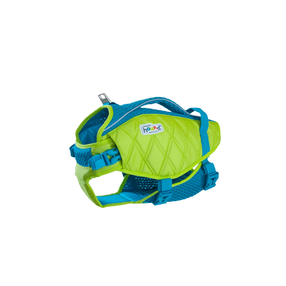 Outward Hound Granby Splash Orange Dog Life Jacket (Large) | Ripstop Vest - Large (Chest Girth: 28"-32") / Green