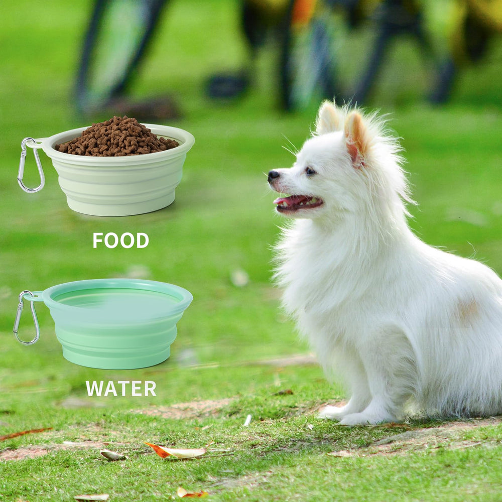 SLSON Collapsible Dog Bowls 2-Pack | Macaron Silicone Travel Pet Bowls - feature view 41