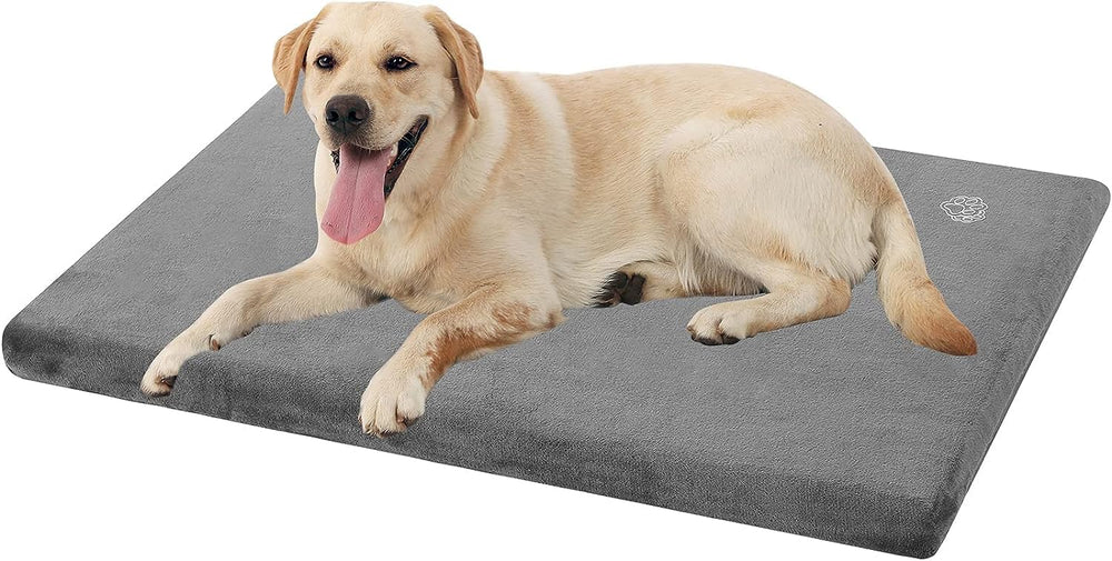 EMPSIGN Reversible Cool & Warm Dog Crate Pad | Waterproof, Washable Cover - 104L x 71W x 8H cm