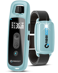 ABBIDOT 3300 ft Dog Training Collar | 5 Modes, 88 Levels, IPX7 - 1 Collar / Baby Blue