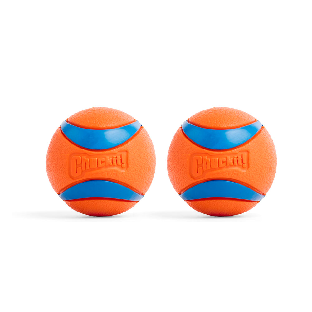 Chuckit! Ultra Ball Medium (2.5 in) 2-Pack | High-Bounce Rubber Fetch Toy - Medium / 2 Count / Ball(s) Only