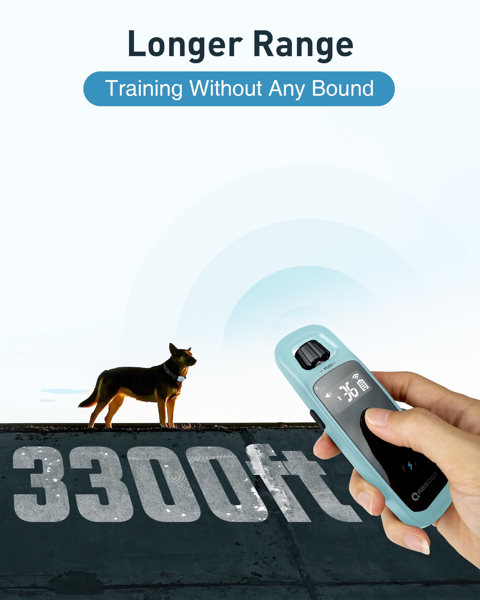 ABBIDOT 3300 ft Dog Training Collar | 5 Modes, 88 Levels, IPX7 - feature view 28