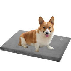 EMPSIGN Reversible Cool & Warm Dog Crate Pad | Waterproof, Washable Cover - 74L x 46W x 8H cm