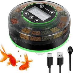 Petbank Automatic Fish Feeder for Aquarium | USB-Rechargeable Timer