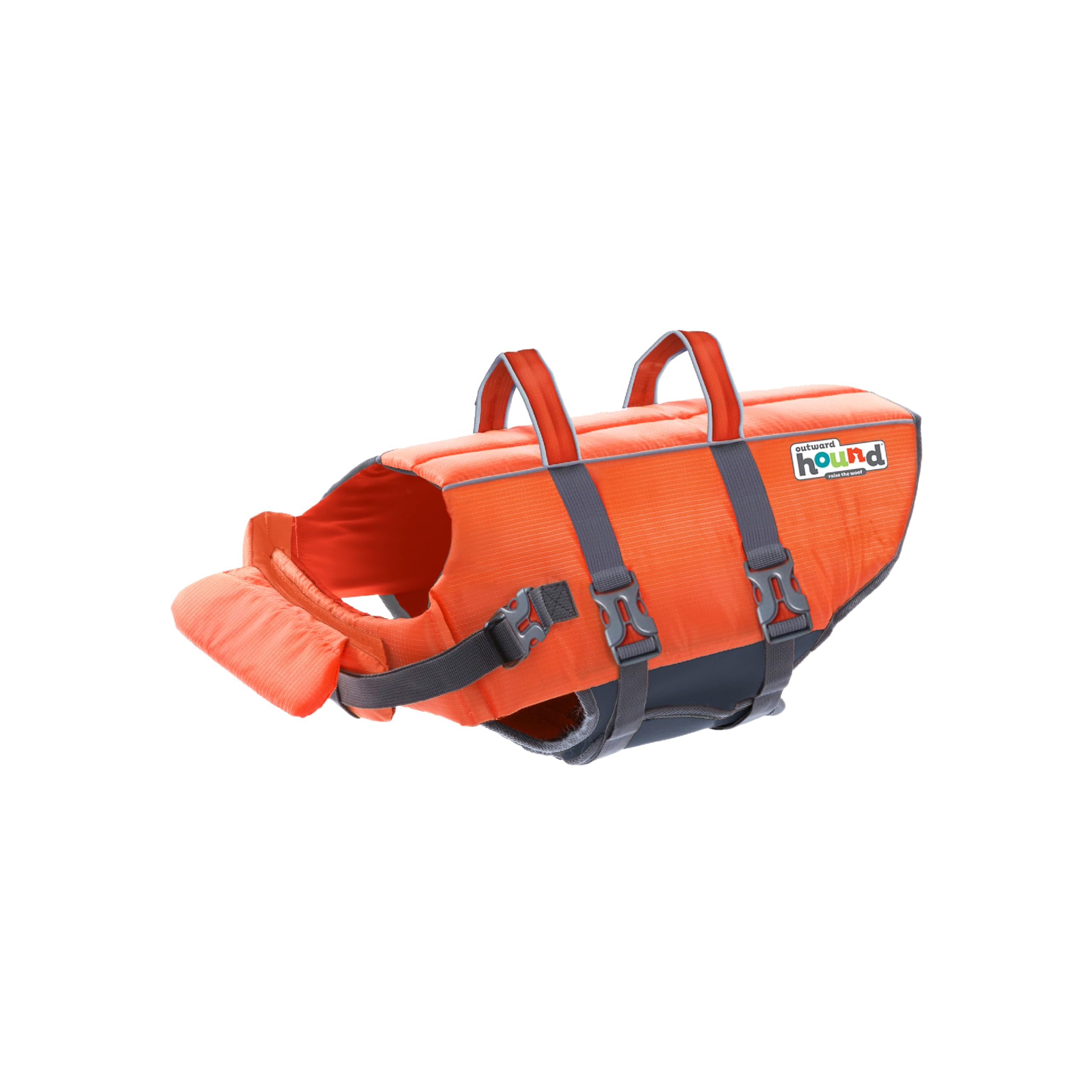 Outward Hound Granby Splash Orange Dog Life Jacket (Large) | Ripstop Vest - Medium (Chest Girth: 21"-27") / Orange