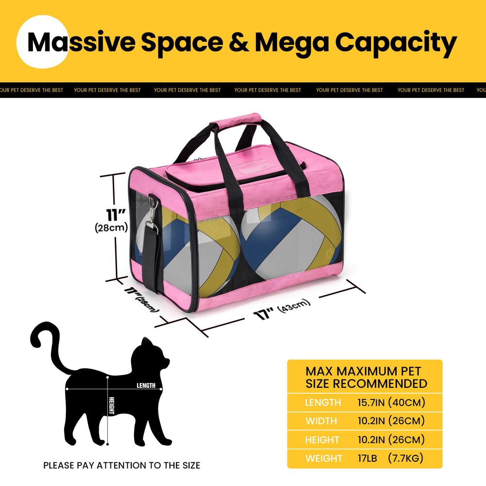 Conlun Airline-Approved Cat Carrier | Soft-Sided with Safety Leash, 15 lb - feature view 16